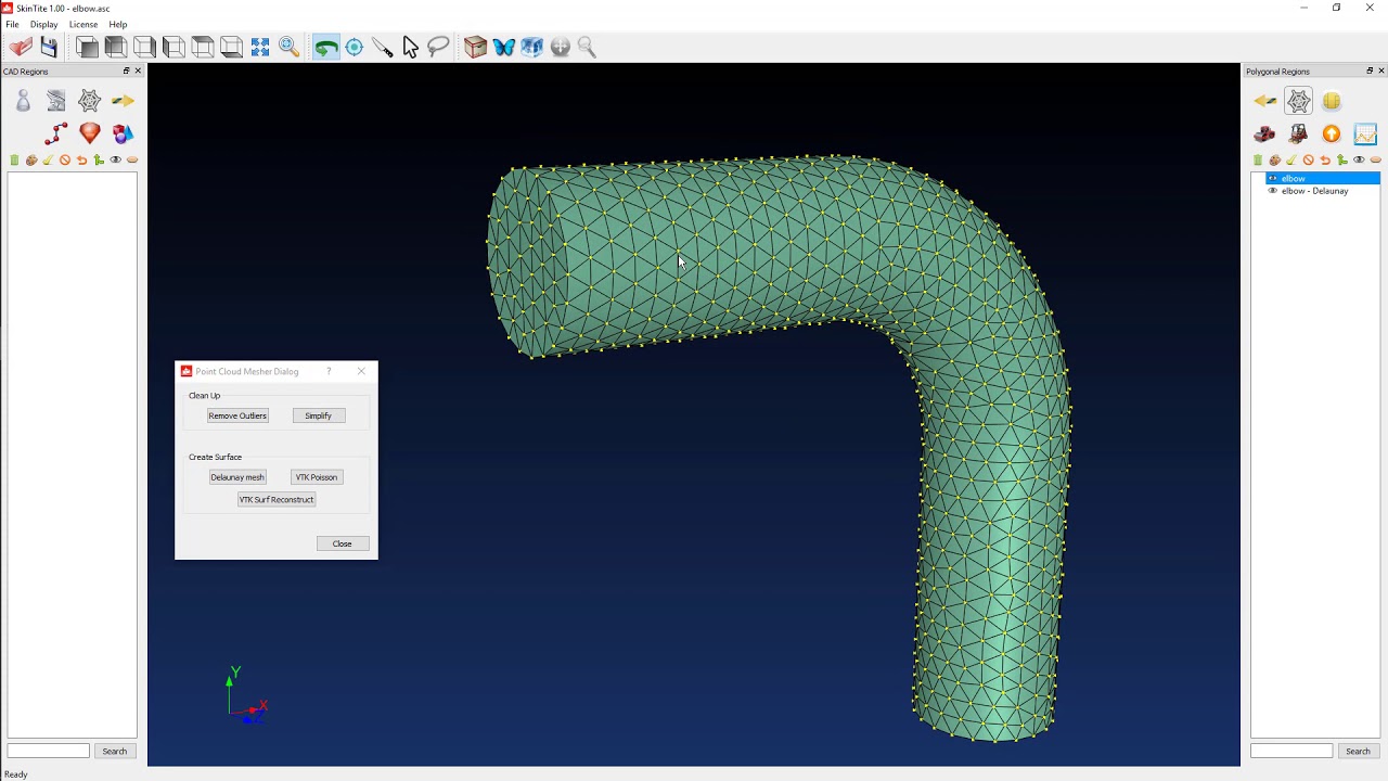 Convert Pointclouds to polygon based models.