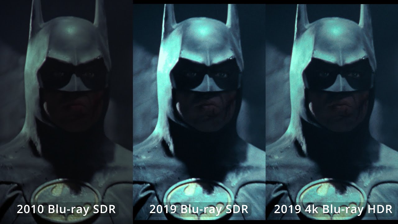 Batman Blu-ray vs 4K Blu-ray Comparison (SDR version)