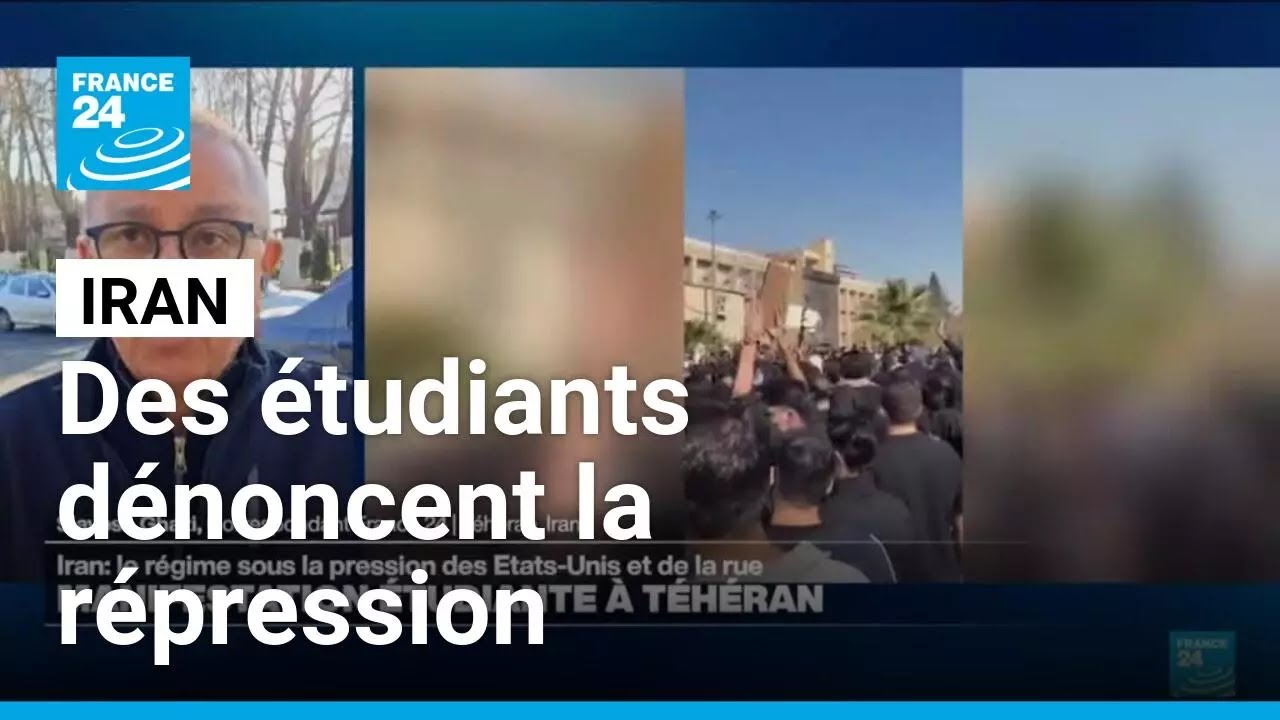 En Iran, des étudiants scandent des slogans contre le pouvoir à Téhéran • FRANCE 24