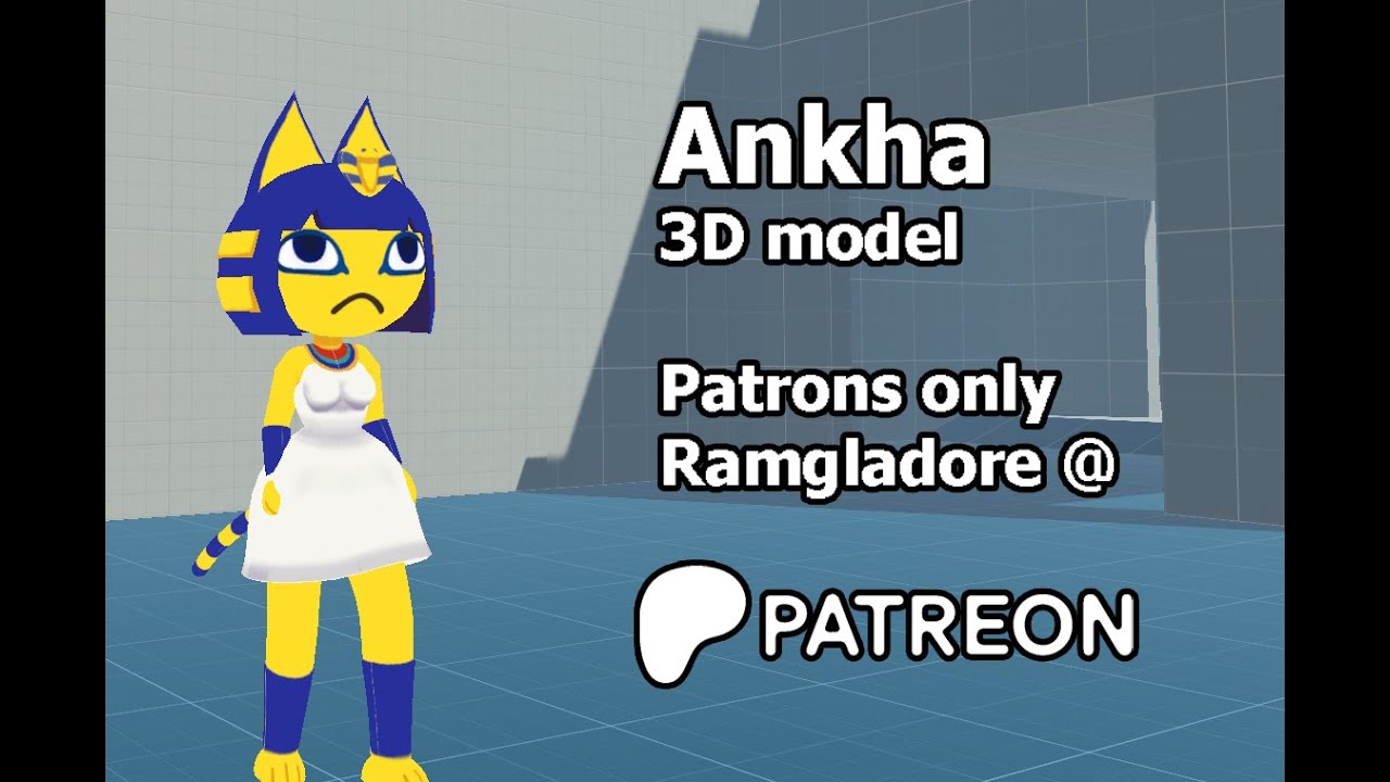 Ankha 3D model #ankha #unity #blender3d #nintendo #animalcrossing