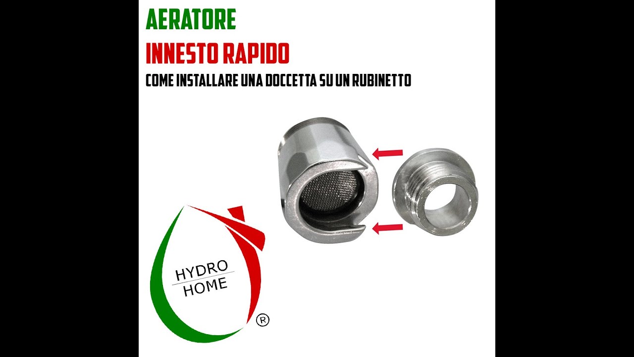 Aeratore innesto rapido. Come installare una doccetta su un rubinetto