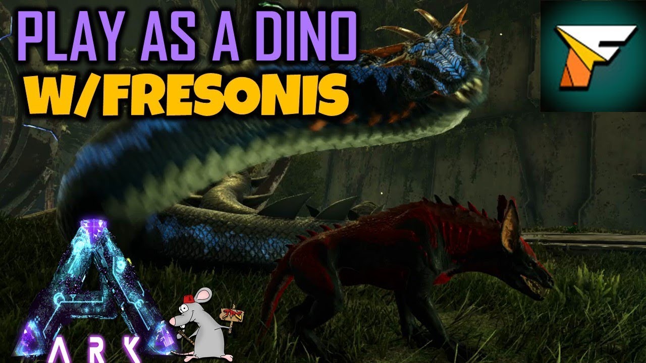 ARK BE A DINO WITH FRESONIS - CRAB ATTACK -MODDED!