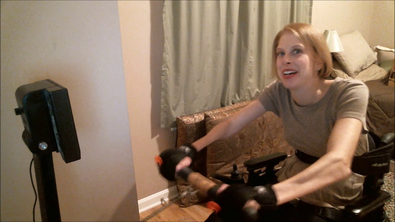 Disability Workout: Erging | Active Hands gripping aids
