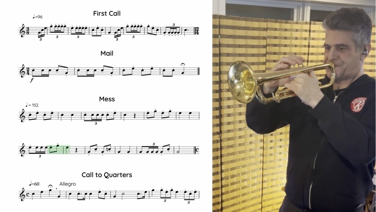 13 Bugle Calls for the US Army | Walter White Trumpet