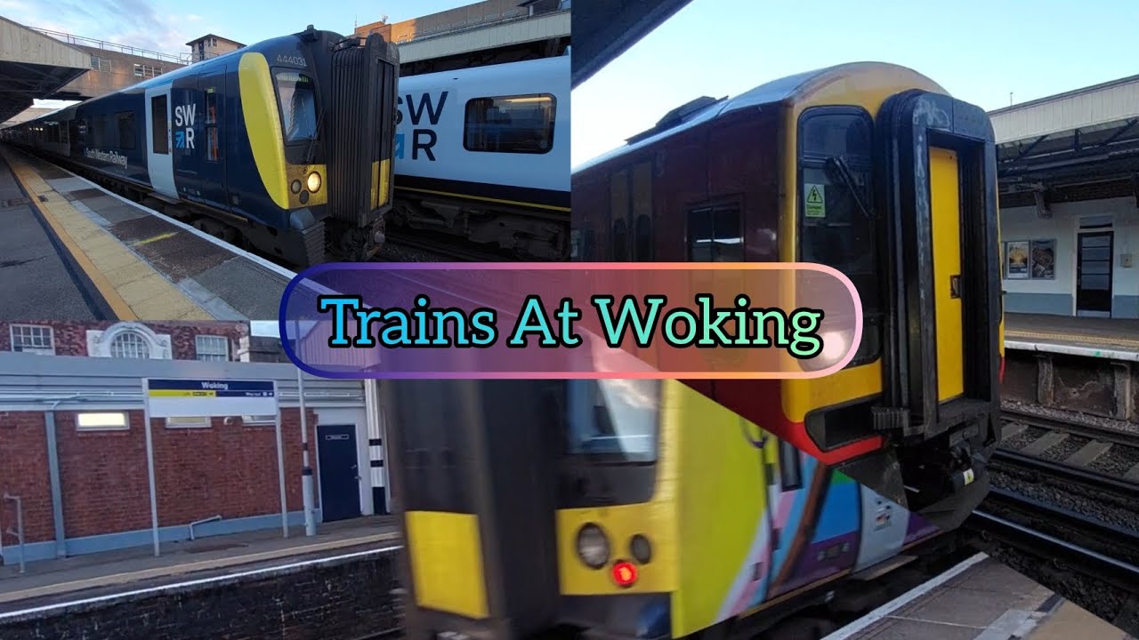 Trains At Woking SWM 23/3/24