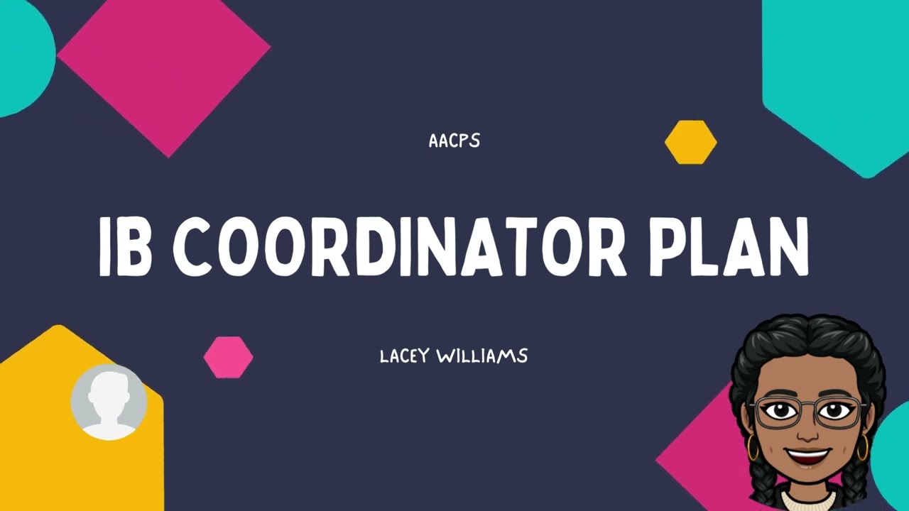 IB Coordinator Plan