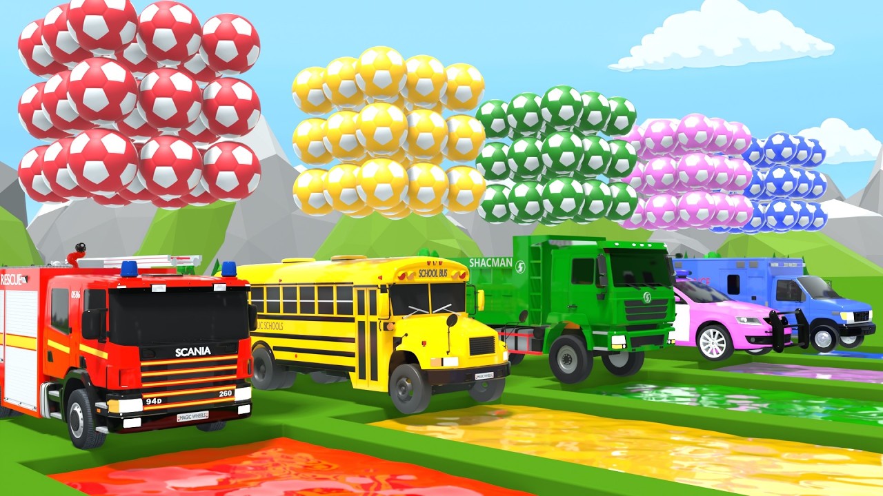 Canzone di Bingo + Le Ruote sull’Autobus - Ruote a Forma di Pallone da Calcio - Filastrocche