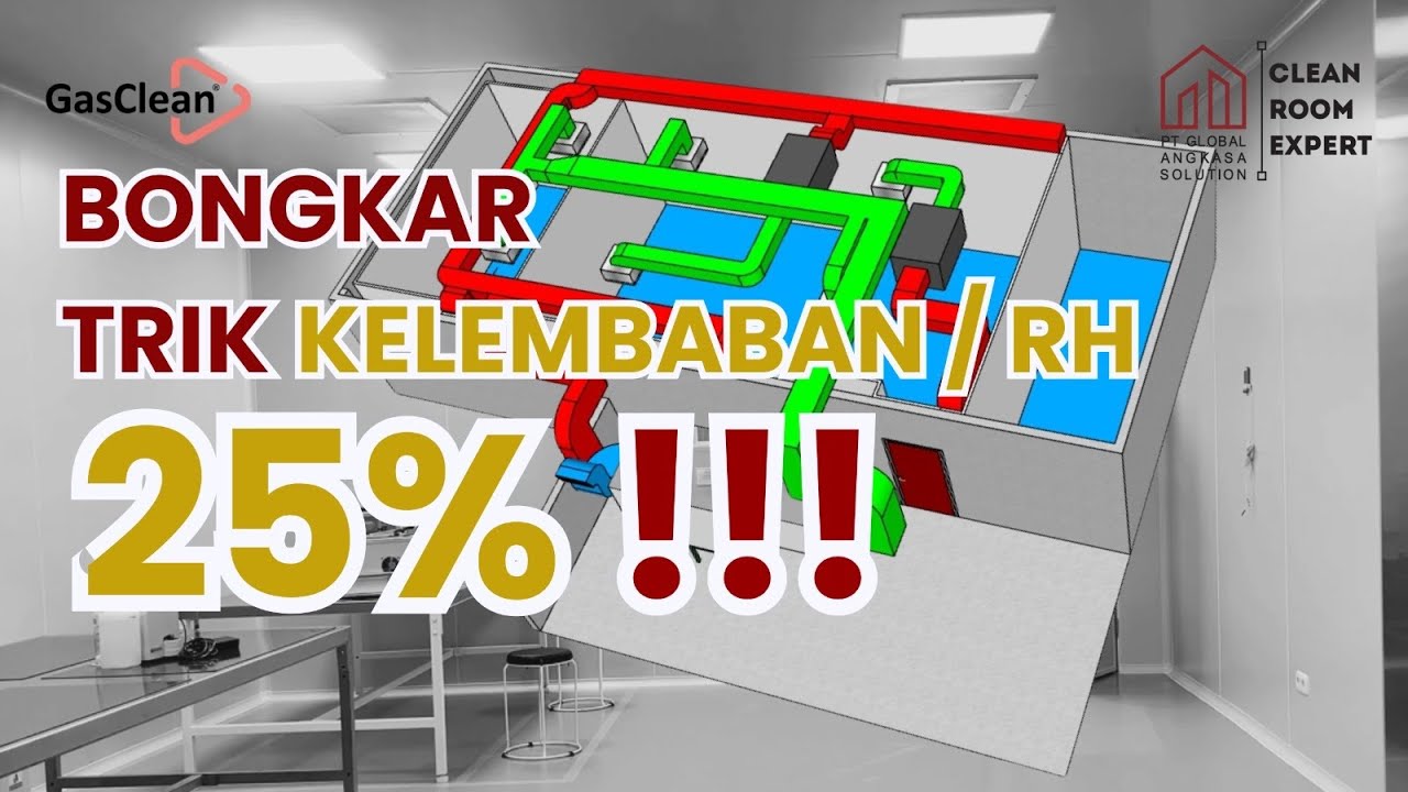 Cleanroom dengan Kelembaban / Relative Humidity 25%??? emangnya bisa ??