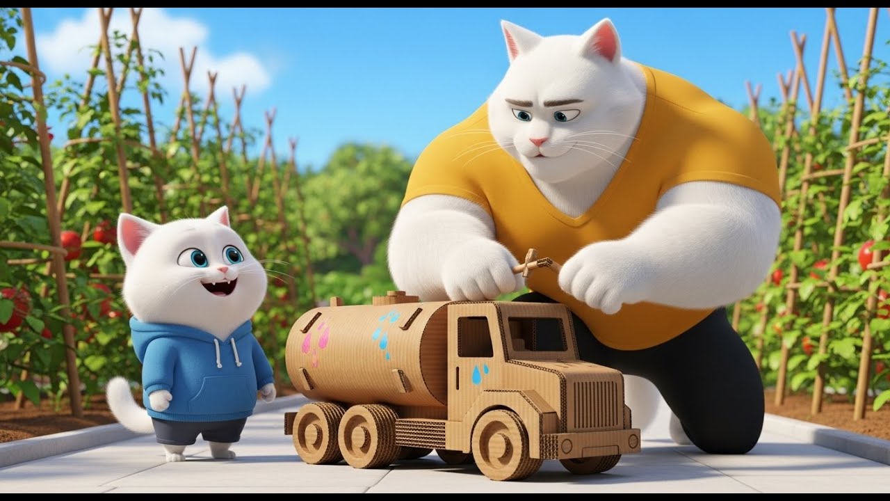 They Mock a Kitten’s Cardboard Water Truck… Until He Proves Them All Wrong | AI Cat Story