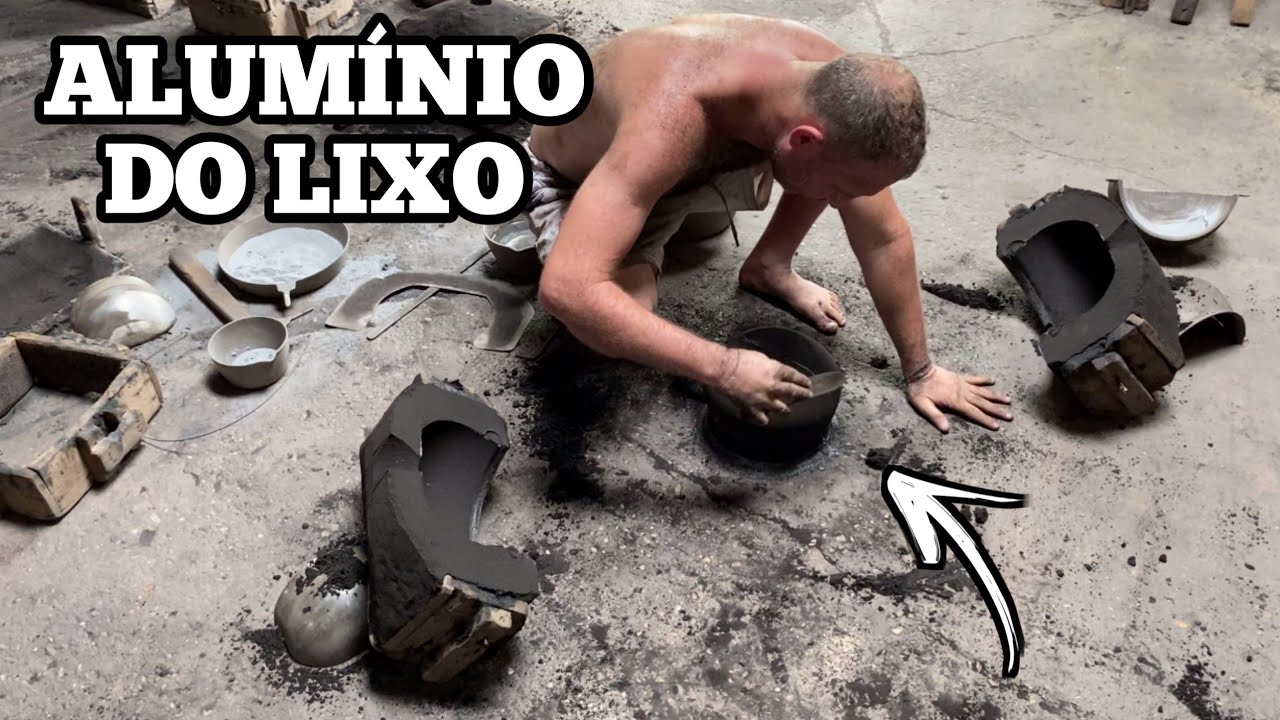 VEJA O QUE ELES FAZEM COM ALUMÍNIO VELHO DO LIXO PANELA ARTESANAL FEITA NA RAÇA POVO SOFREDOR