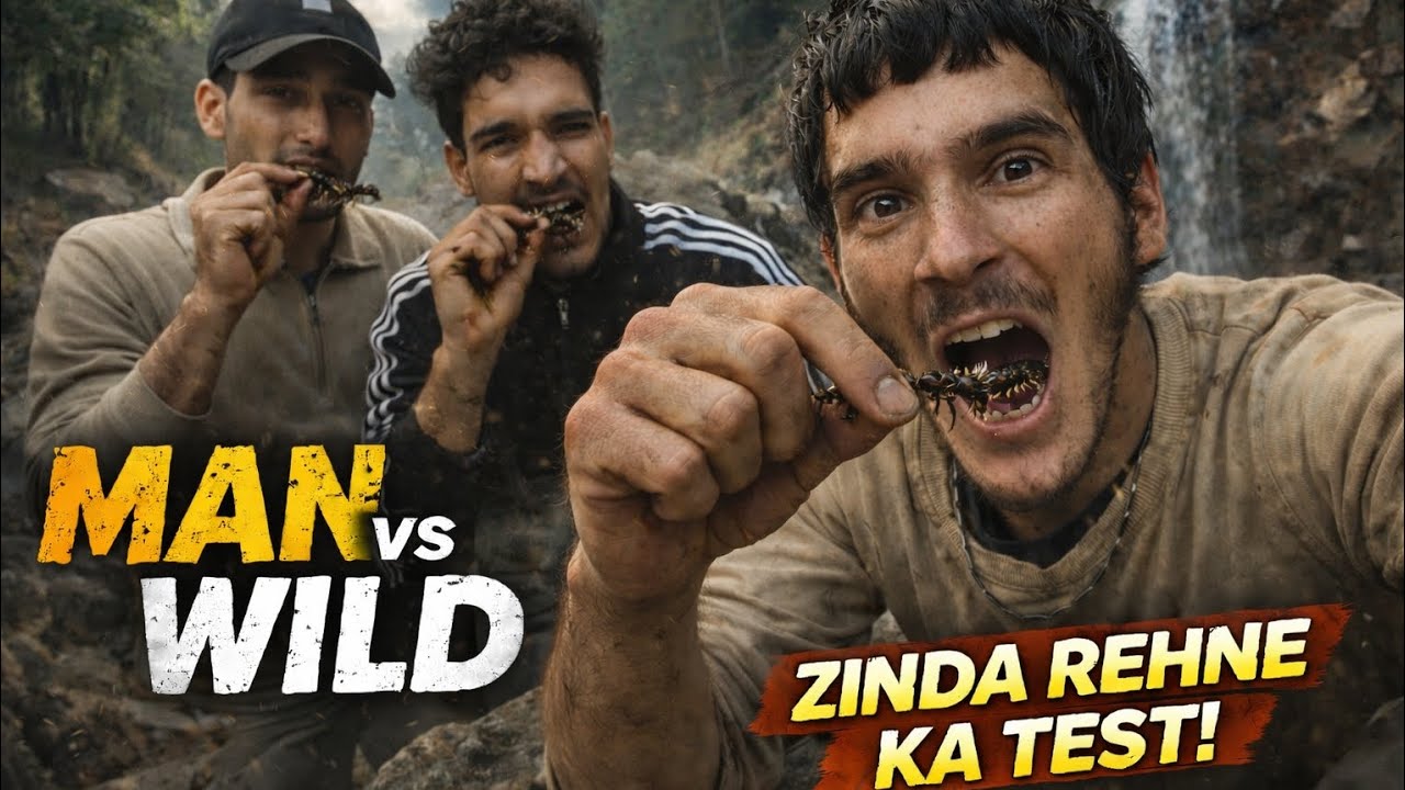 Mountains Mein Zinda Reh Paoge? 😳 | Man vs Wild Challenge#wildlife#manvswildinhindi#lifestyle 