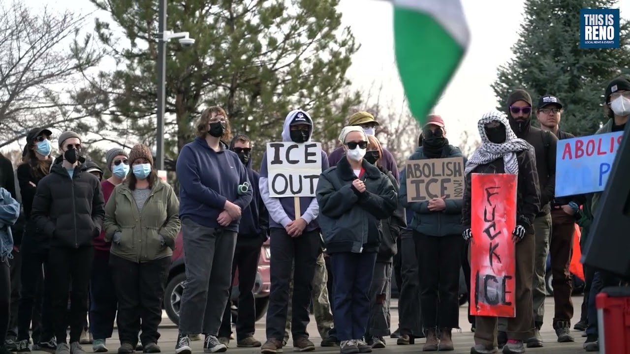 Abolish ICE protest held outside of Reno, Nevada ICE facility