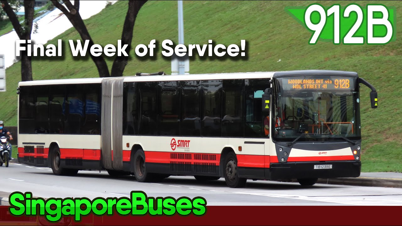 [SMRT Buses] TIB1239E @ 912B | Mercedes-Benz O405G (Hispano Habit) (Voith)