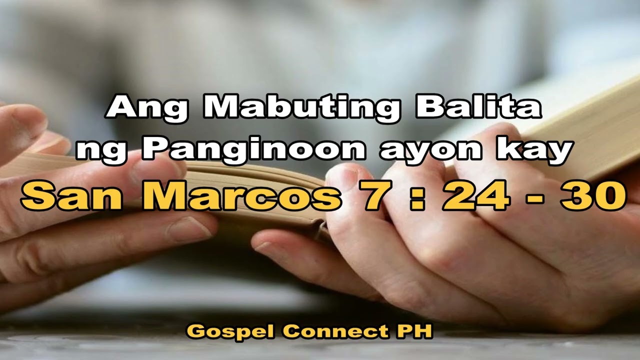 Ang Matibay na Pananampalataya ng Isang Ina | Marcos 7:24–30