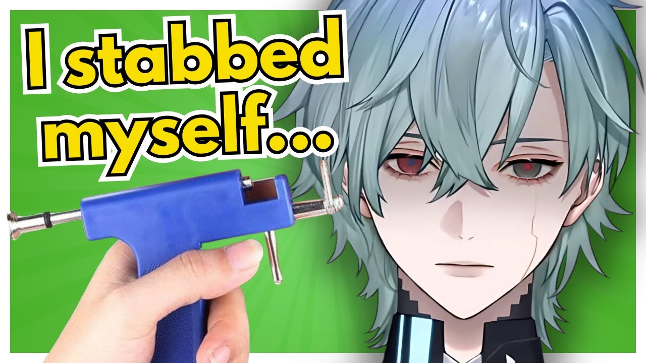 How Nix pierce himself (twice)