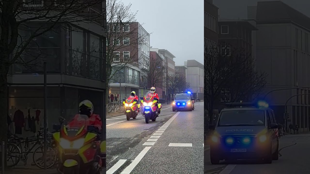 KIEL X-MAS RIDE 2025 rund 1.300 Weihnachtsmänner auf Motorrädern fahren durch die Kieler Innenstadt