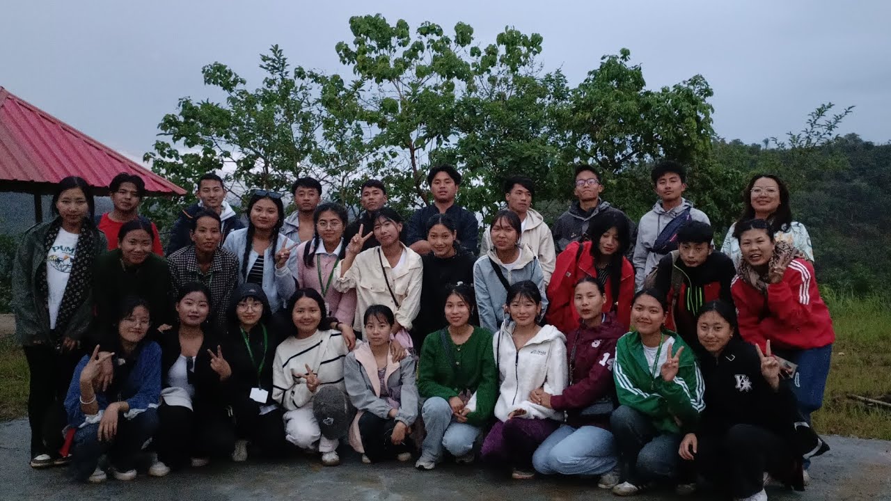 St. Joseph College, Ukhrul undertook a one-day fieldwork trip to Chadong Village.