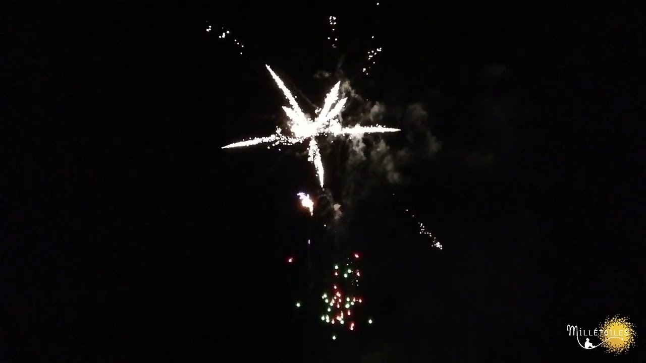 Feu d'artifice pour un mariage au Château de Nolet