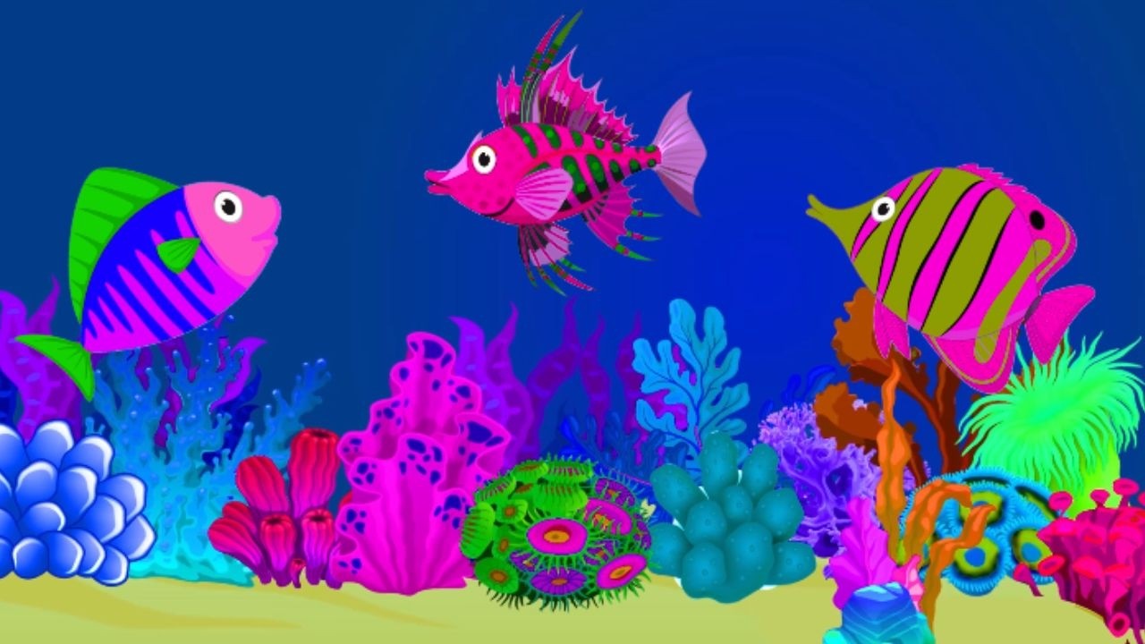 Peaceful Underwater Fish🐠 Lullaby Music 💙 Gentle Sleep Sounds🎶 with Calm Ocean & Aquarium Scenes