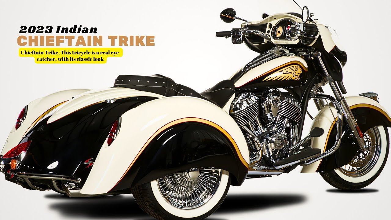 This tricycle is a real eye-catcher, with its classic look | 2023 Indian Chieftain Trike