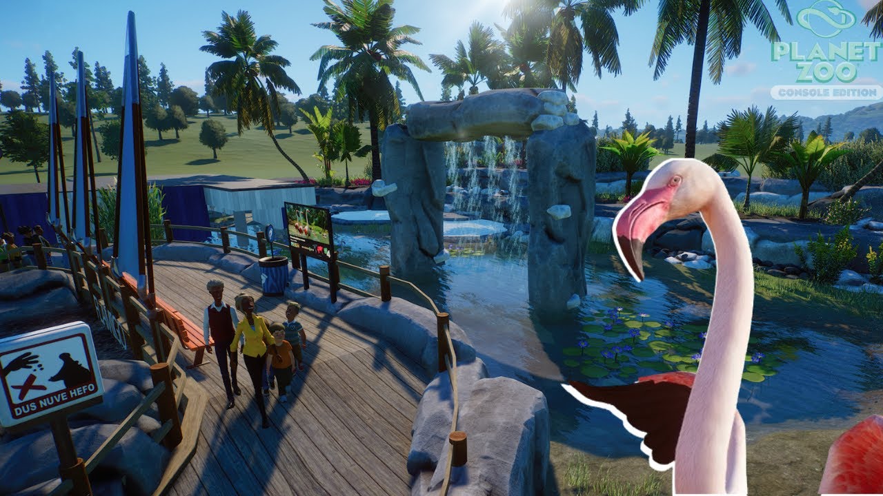 Building a GREAT Greater Flamingo Habitat🦩| Planet Zoo Console Edition Franchise Mode | Ep.8 |