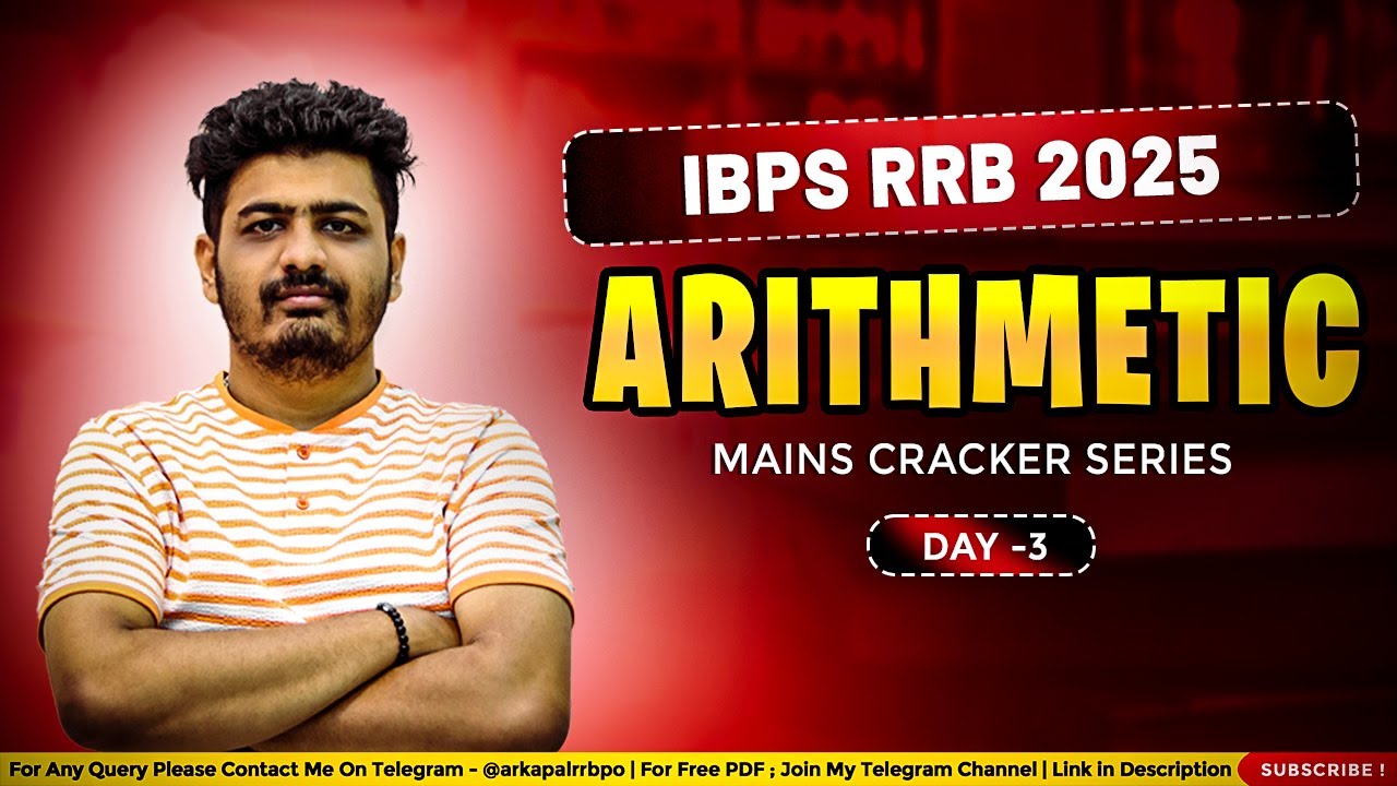 💥Day 3 | Mains Cracker Series 🚀| Arithmetic for RRB PO 2025 Mains  | Speed & Accuracy @/rrb @/rrbpo
