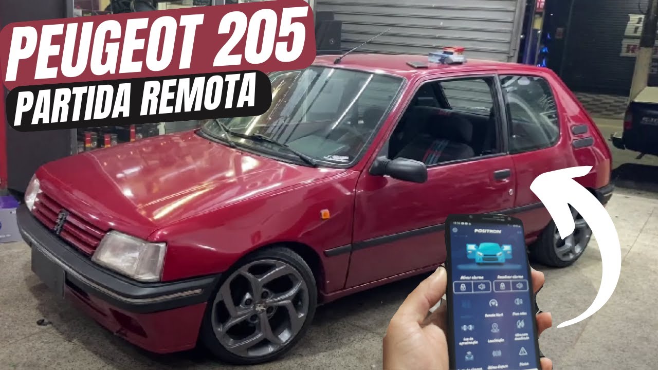 PARTIDA PELO CELULAR ALARME POSITRON STARTER / MODULO DE CONFORTO - PEUGEOT 205
