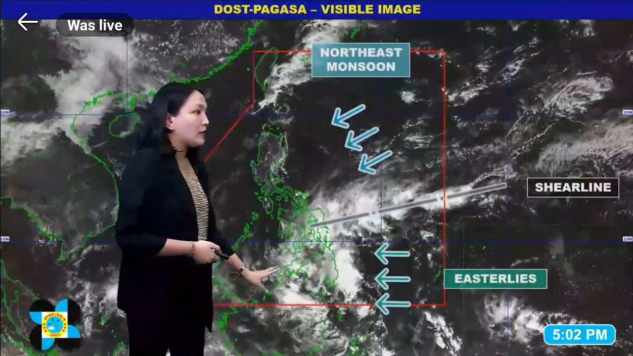 PAGASA WEATHER UPDATE FEBRUARY 22, 2026 5 PM SUNDAY #dostpagasa #weather #news #amihan #shearline 