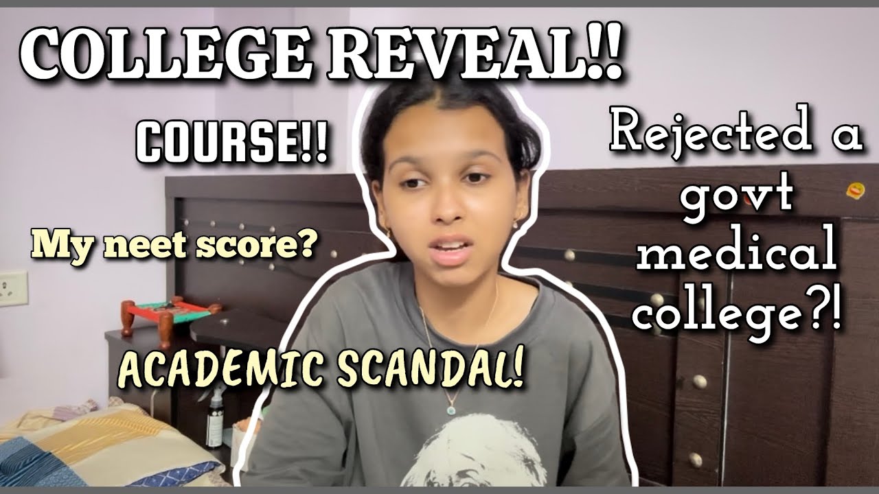 I REJECTED A GOVT MEDICAL COLLEGE?! Revealed everything my college, COURSE! My NEET journey 💔💔