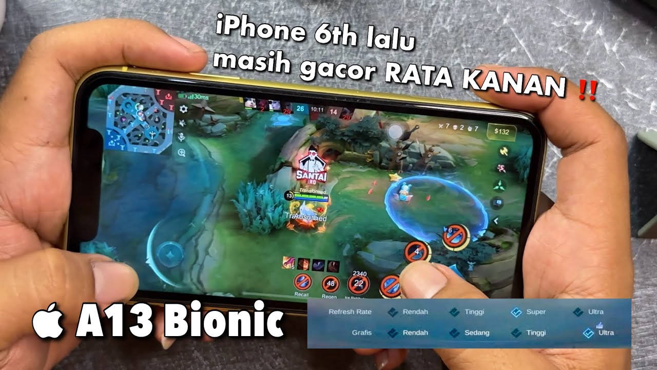 iPhone 11 Mobile Legend Test 2025 IOS 18.5 | Handcam RATA KANAN ‼️