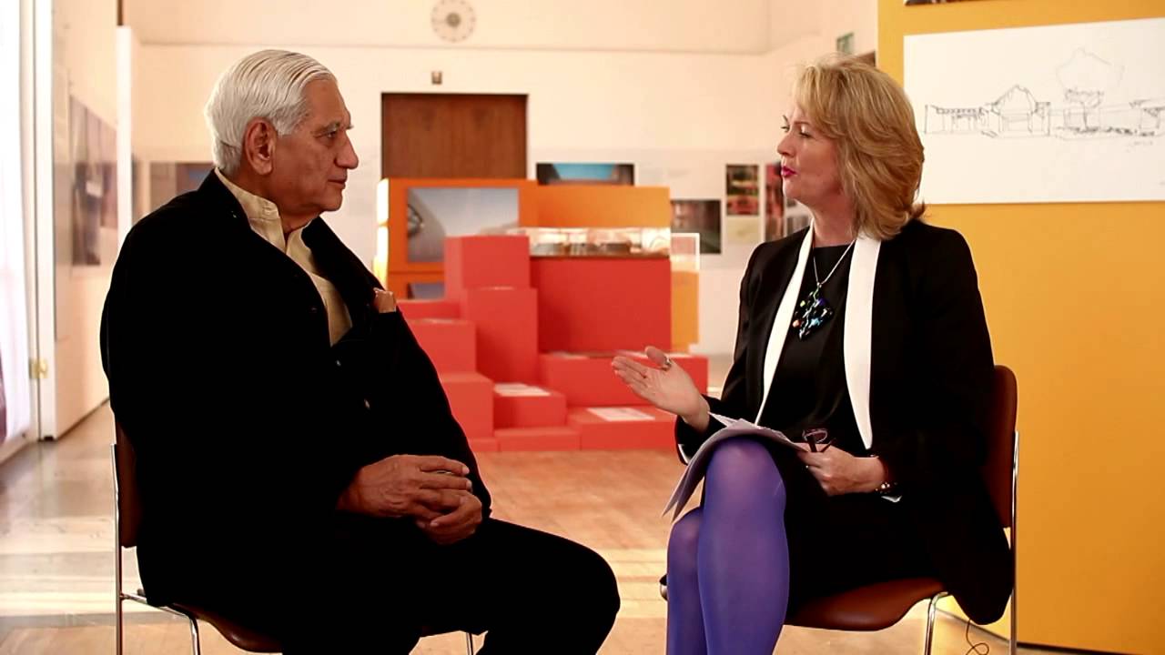 Charles Correa in conversation with RIBA President Angela Brady