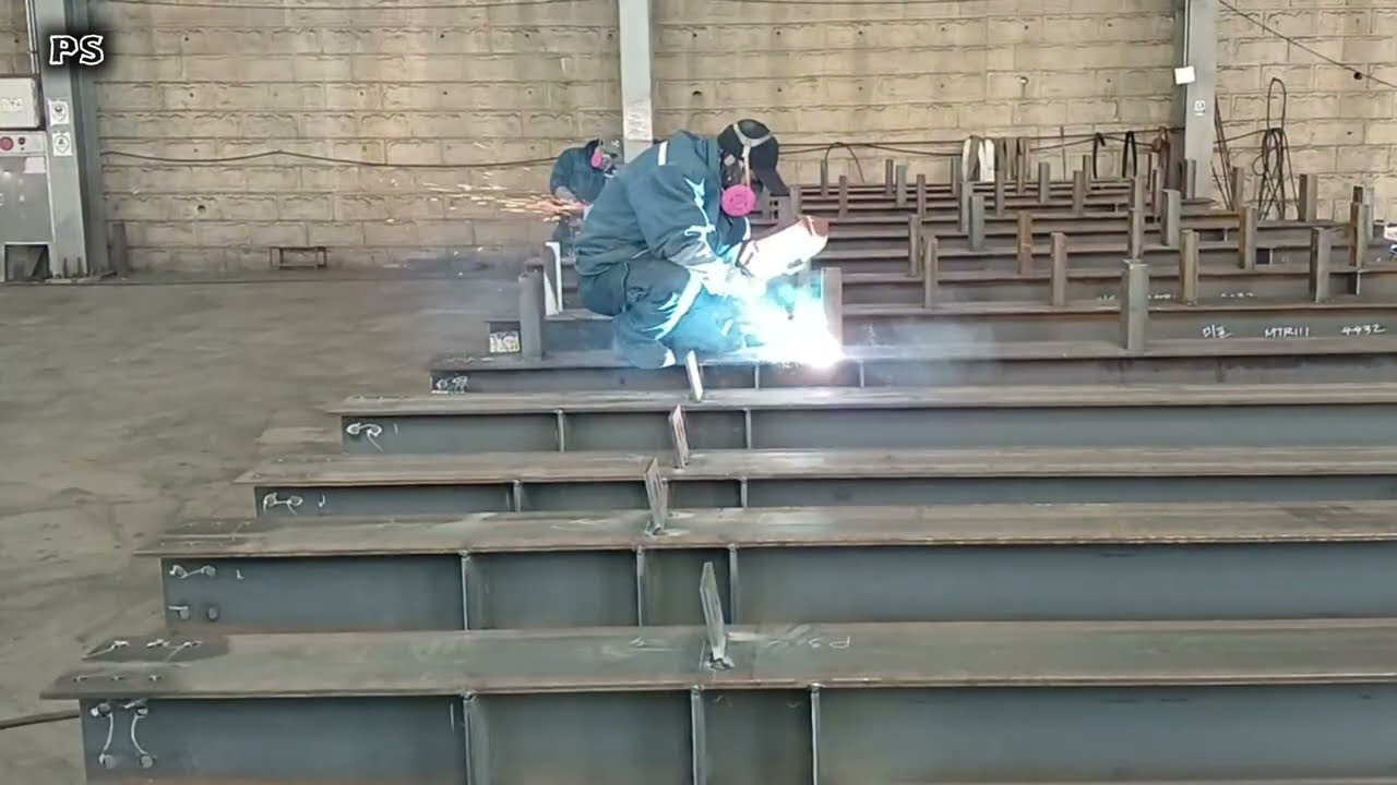 Welding Worker., steel product. #korea #welder 