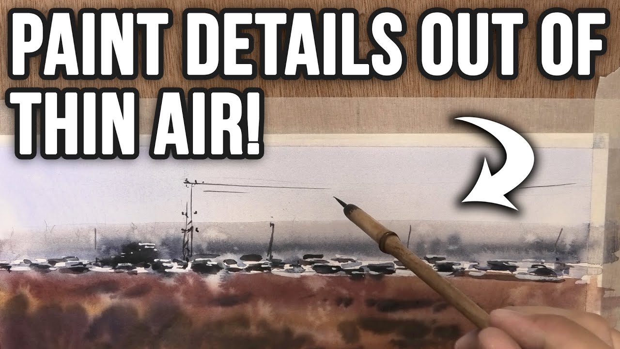 How to Paint Details OUT OF THIN AIR! | Watercolor Lesson