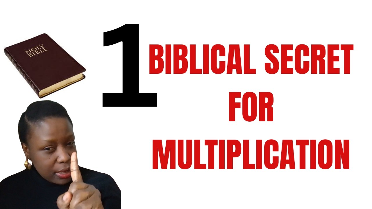 1 Biblical secret  for multiplying  and expanding what you have