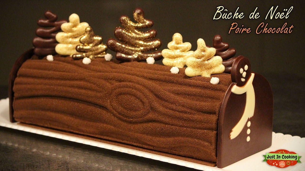 ❅ Recette de Bûche de Noël Poire Chocolat ❅