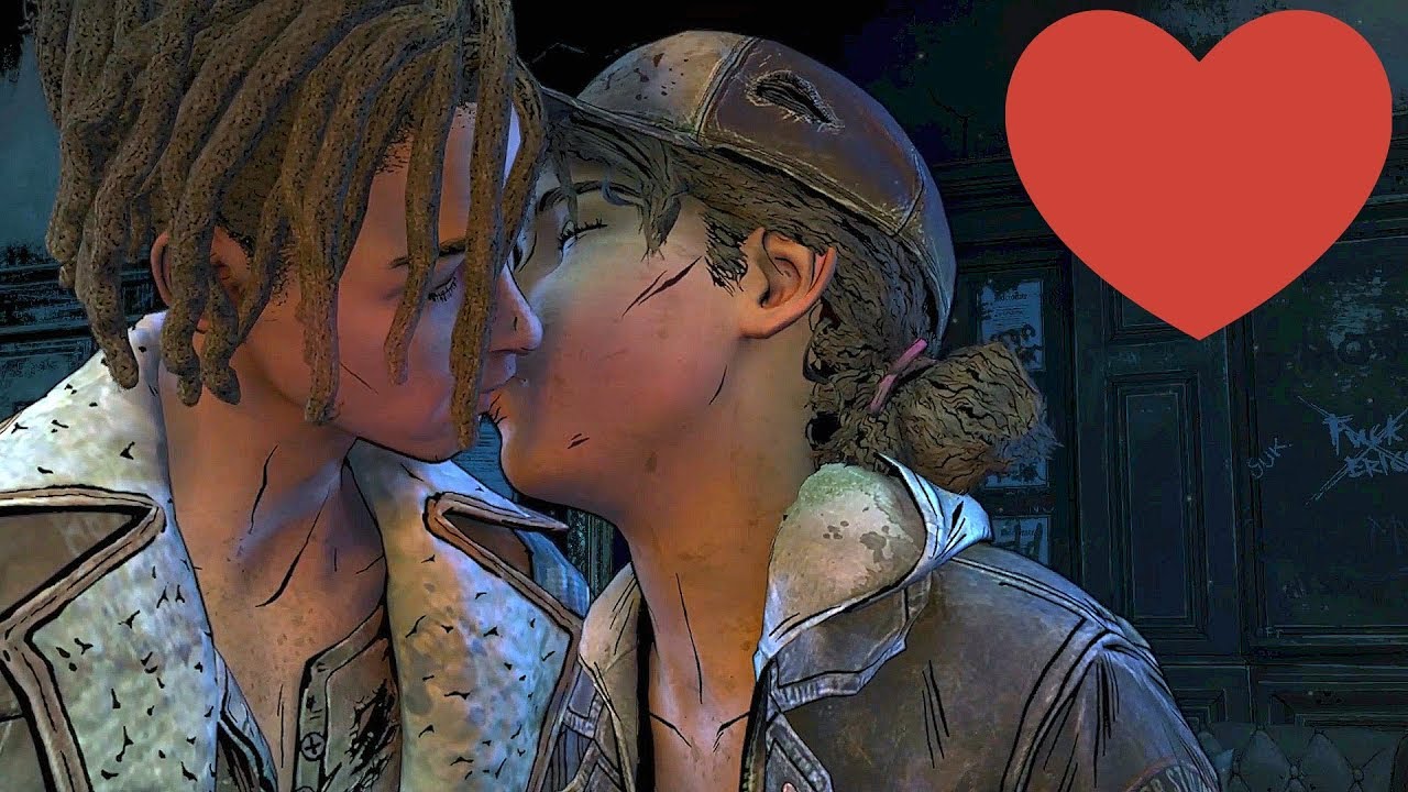CLEMENTINE KISSES LOUIS - The Walking Dead