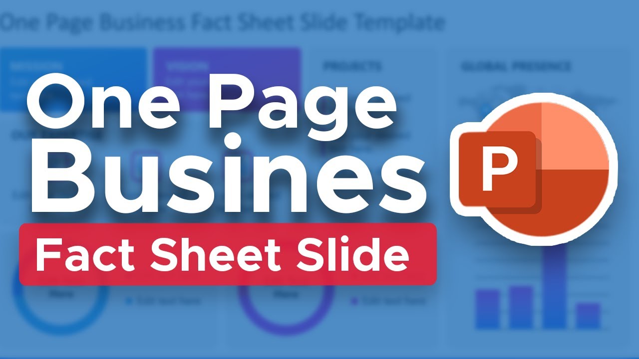 How To Make a One Page Business Fact Sheet in PowerPoint