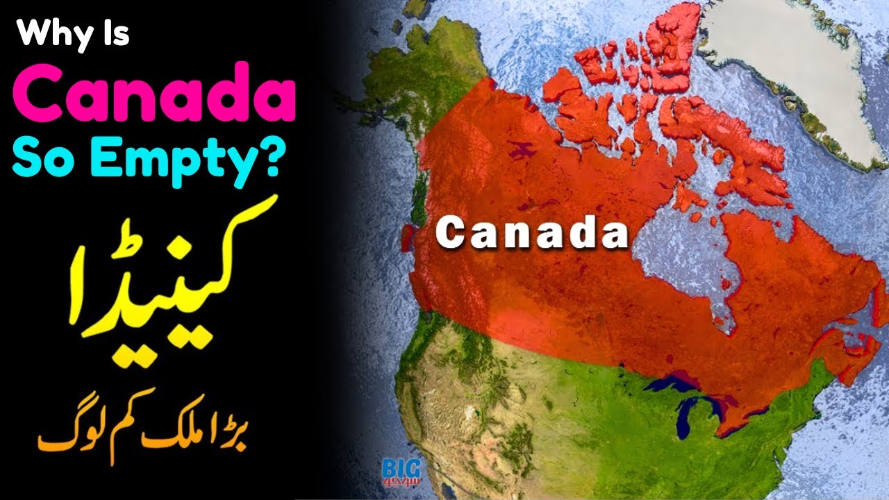 Canada Huge Country in Area but Less Population |