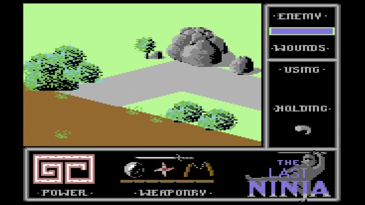 C64 Cheat Speedrun: Last Ninja (turbo ninja patch and all items held)
