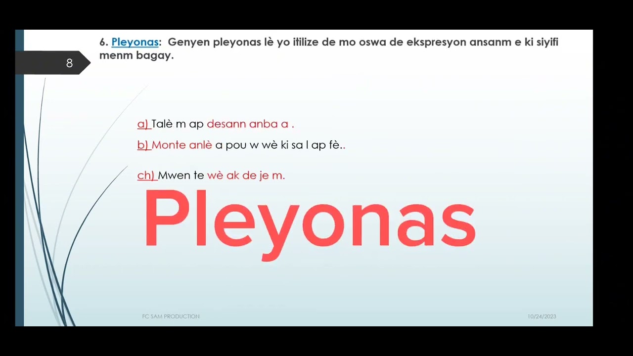 Figi estil oswa figi retorik an kreyòl ayisyen. #Mr. Facile.