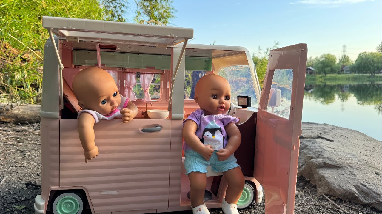 Baby Dolls Go Camping in Their Our Generation RV Camper🌲@SweetStreetAdventures