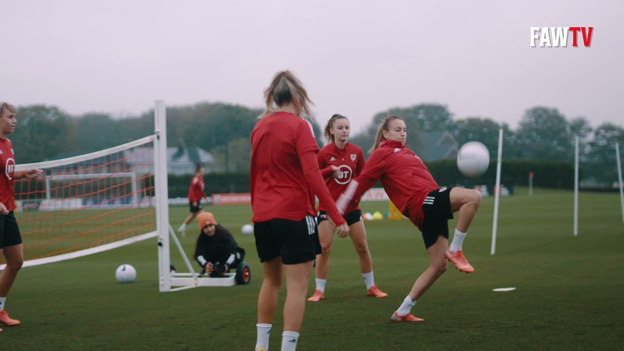 Cymru training behind the scenes