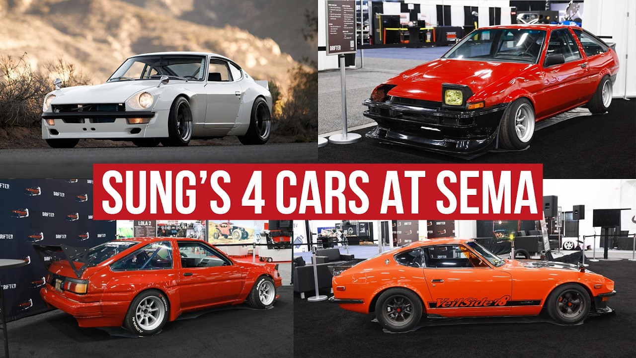 Самая масштабная выставка SEMA в Sung Kang! 2 AE86 и 2 Datsun Z
