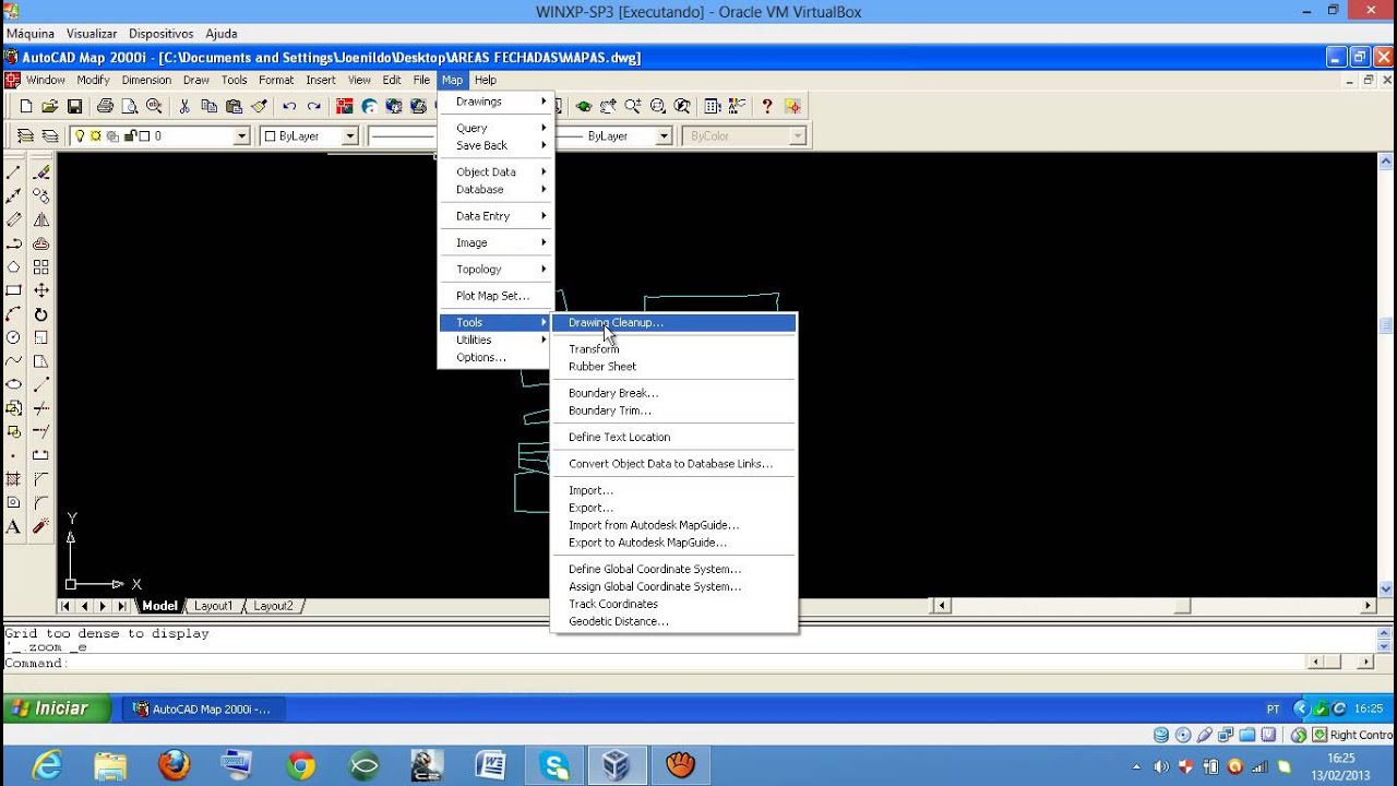 Convertendo Dwg para Shape File(SHP)