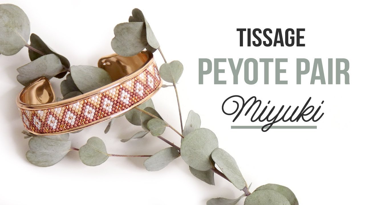 Apprendre le tissage Peyote Pair - Tutoriel débutant bracelet Miyuki