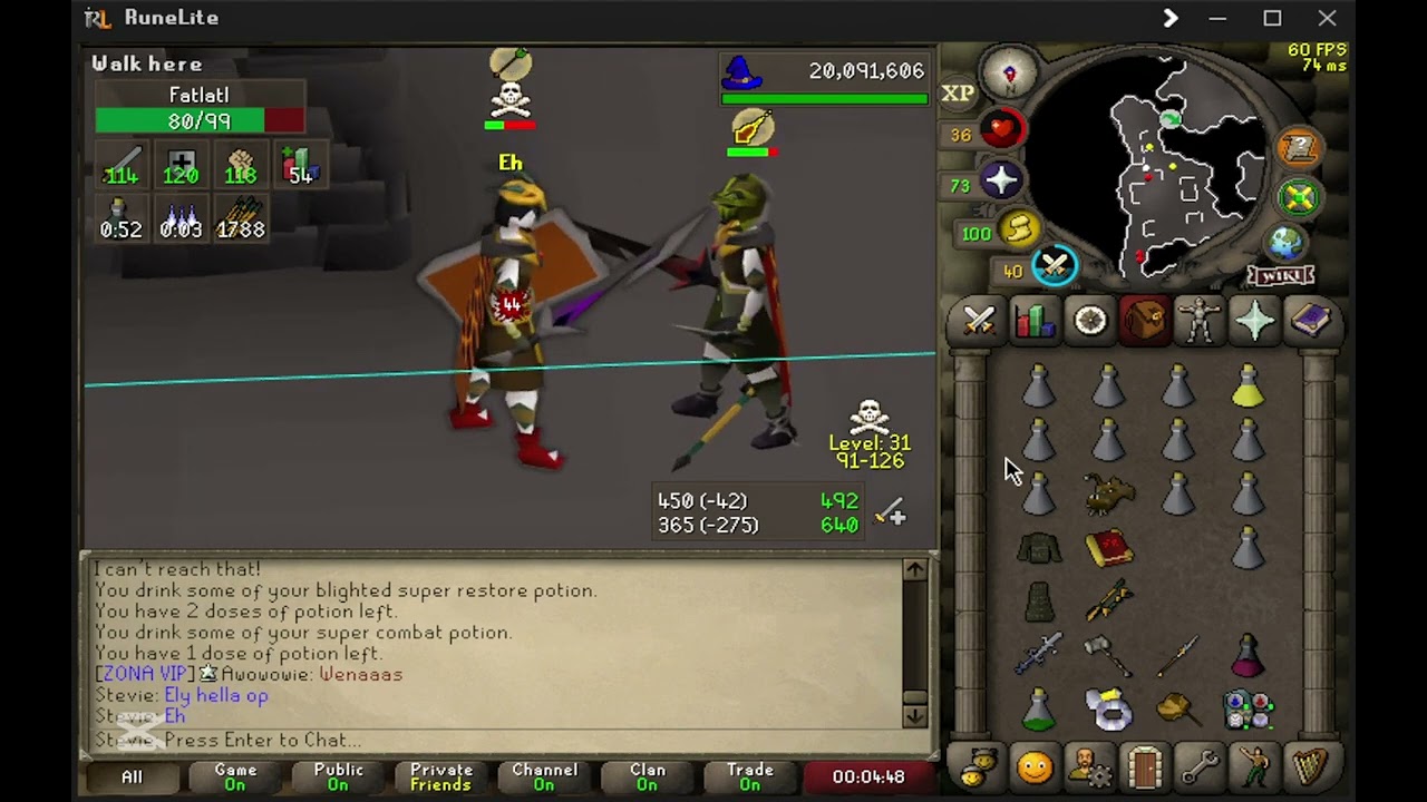 DEEP WILDY PKING OSRS  - STEVIE