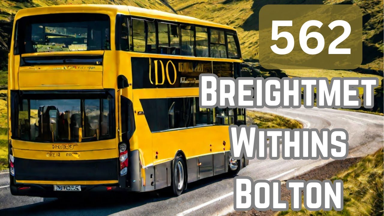 Riding the 562: BREIGHTMET -WITHINS - BOLTON.  Greater Manchester bus Route.
