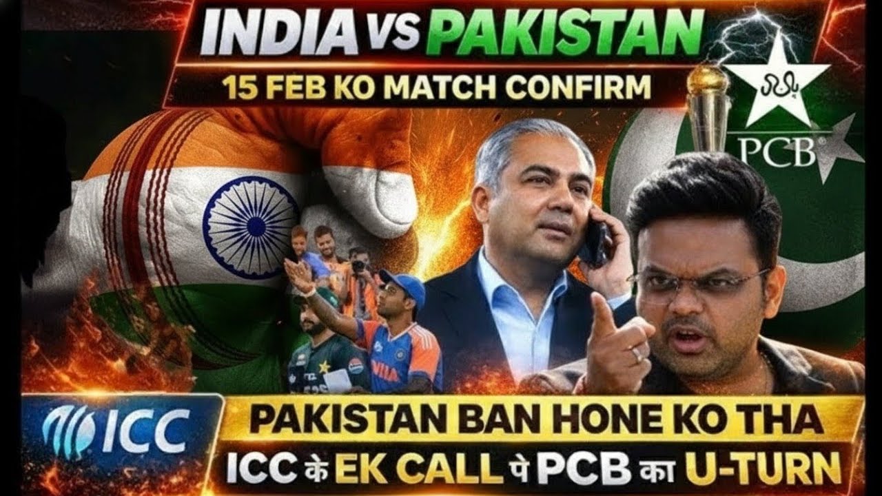 Ind vs Pak T20 Match Confirm! 😱 T20 World Cup 2026 🏆 15 Feb India vs Pakistan