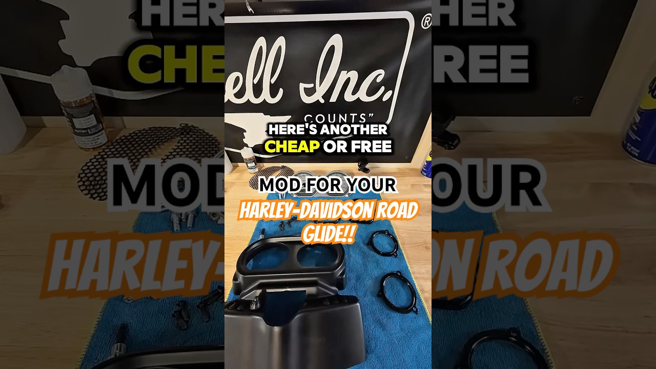 CHEAP Mod for Your Road Glide! 🔧🔥 #harleydavidson #diy #shorts