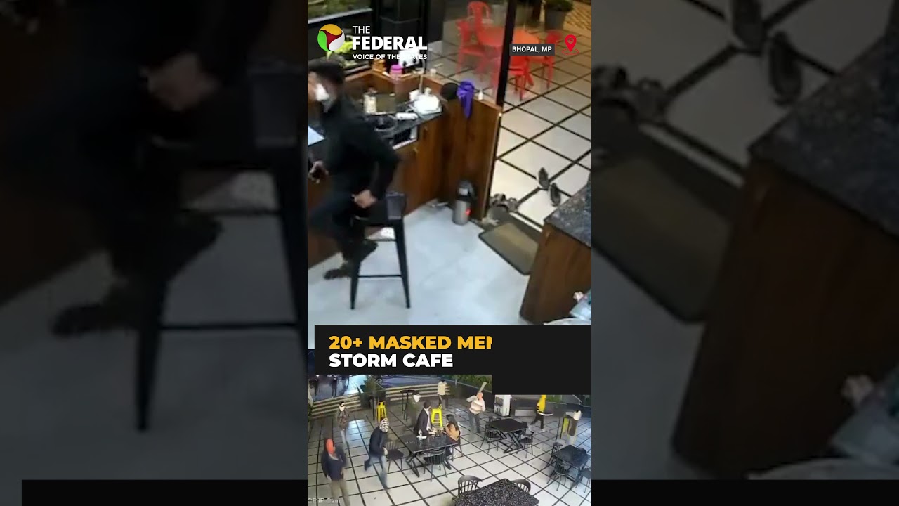 Masked mob vandalises Bhopal cafe in 44 secs, CCTV footage spurs police probe